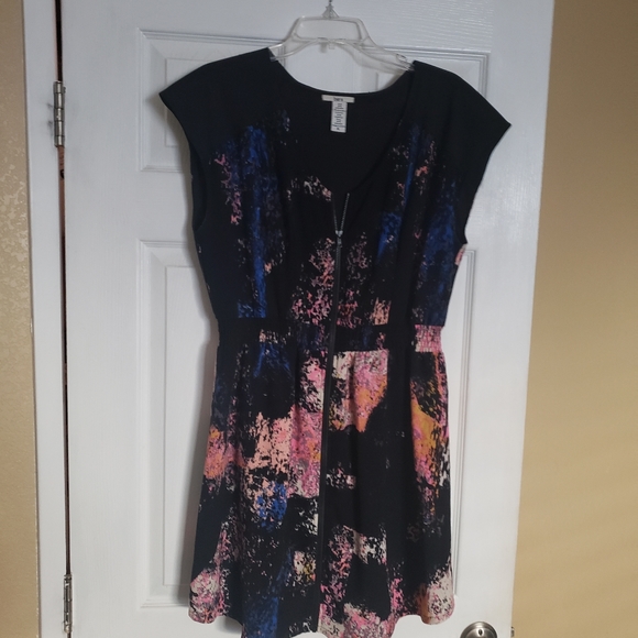 Bar III multiprint zipup dress - Picture 4 of 4